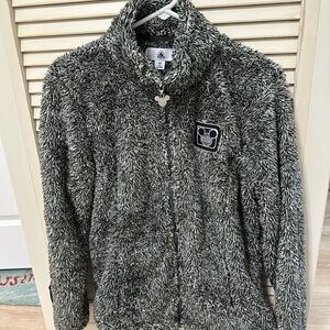 Women’s Disney Plush Jacket szM.  Silver/gray.  Super soft, stylish and so cute!
